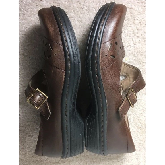 Klogs Villa Madrid Mary Jane Brown Leather Distressed Size 7M - Picture 6 of 9